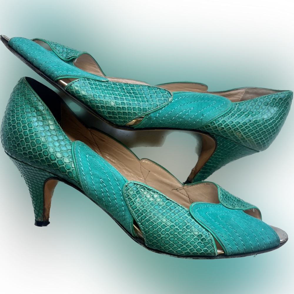 Loeffler Randall Turquoise Heels